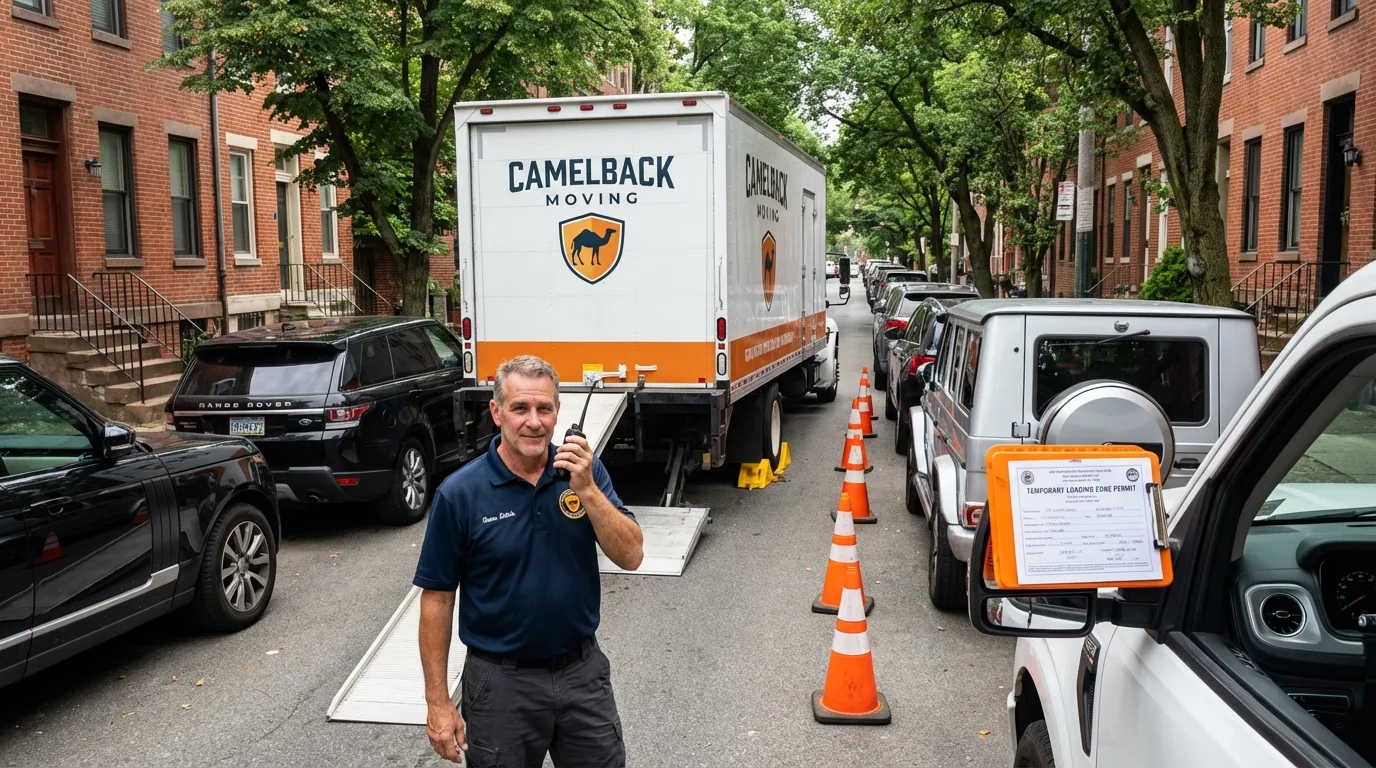 City street loading permit setup in Lake Placid, NY